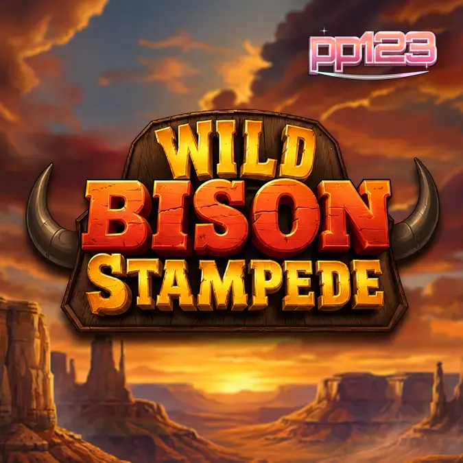 Tampilan visual slot Wild Bison Stampede dengan latar belakang padang rumput Amerika Utara.